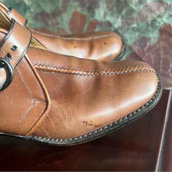 Gucci 1970’s Block Heel Ankle Boots with Buckle Strap - Picture 6 of 13